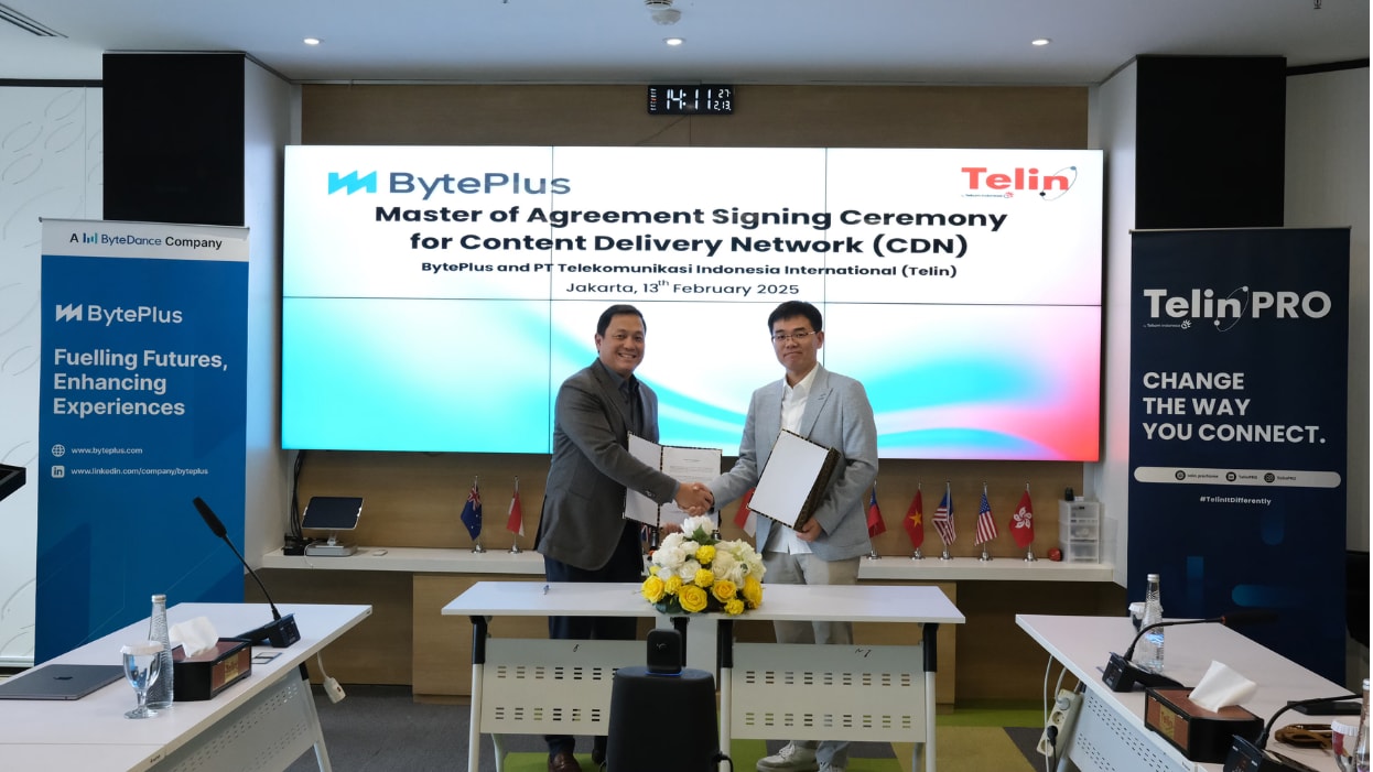 Telin dan BytePlus Menyediakan CDN Berkinerja Tinggi Dengan Keunggulan bagi Perusahaan di Indonesia, Singapore dan Malaysia untuk Memperkuat Ekonomi Digital